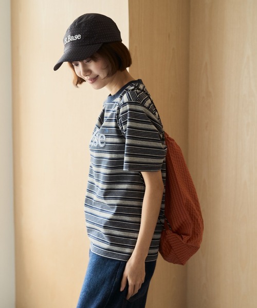 BROKEN BASE(ブロークンベース)の「B.Base Assort Zigzag Patchwork Tee / B.BaseアソートジグザグパッチワークTee(Tシャツ/カットソー・メンズ・ブラック/グレー/カーキ系1/ネイビー/グレー系1/ホワイト/ブラウン系1・SMALL/LARGE/MEDIUM)」の18枚目の写真