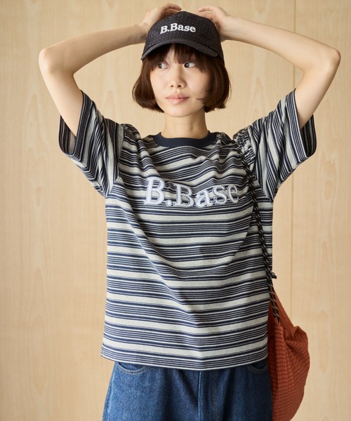 BROKEN BASE(ブロークンベース)の「B.Base Assort Zigzag Patchwork Tee / B.BaseアソートジグザグパッチワークTee(Tシャツ/カットソー・メンズ・ブラック/グレー/カーキ系1/ネイビー/グレー系1/ホワイト/ブラウン系1・SMALL/LARGE/MEDIUM)」の8枚目の写真