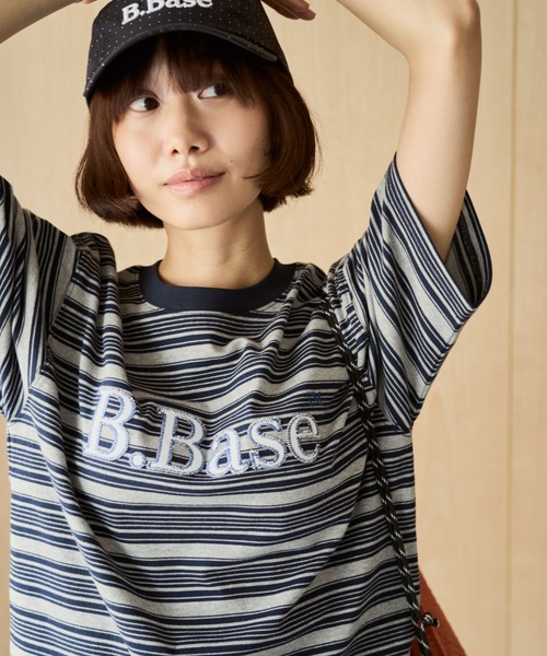 BROKEN BASE(ブロークンベース)の「B.Base Assort Zigzag Patchwork Tee / B.BaseアソートジグザグパッチワークTee(Tシャツ/カットソー・メンズ・ブラック/グレー/カーキ系1/ネイビー/グレー系1/ホワイト/ブラウン系1・SMALL/LARGE/MEDIUM)」の17枚目の写真