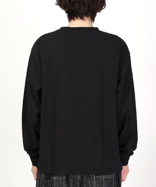 LUXSTYLE(ラグスタイル)の「CRYBABYサガラ刺繍ロンT(Tシャツ/カットソー・メンズ・ホワイト×レッド/ホワイト×ブルー/ブラック×レッド/ブラック×ブルー・L/M)」の15枚目の写真
