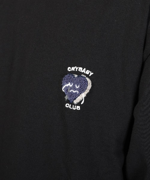 LUXSTYLE(ラグスタイル)の「CRYBABYサガラ刺繍ロンT(Tシャツ/カットソー・メンズ・ホワイト×レッド/ホワイト×ブルー/ブラック×レッド/ブラック×ブルー・L/M)」の20枚目の写真