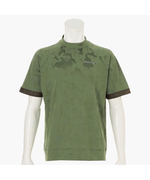 BRIEFING GOLF（ブリーフィング ゴルフ）/ゴルフ_カットソー BRIEFING GOLF／ブリーフィングゴルフ】 MEN'S CAMO JQ HIGHNECK RF（T
