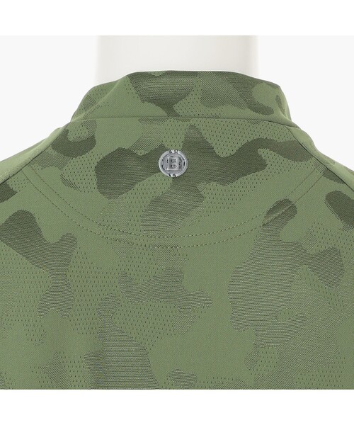 BRIEFING（ブリーフィング）の「【BRIEFING GOLF／ブリーフィングゴルフ】 MEN’S CAMO JQ HIGHNECK RF（Tシャツ/カットソー・メンズ・ホワイト/ブラック/オリーブ・L/M/S/XL）」の12枚目の写真