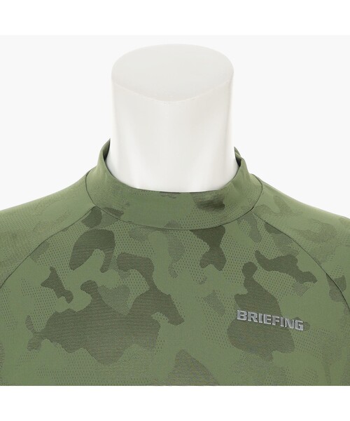 BRIEFING（ブリーフィング）の「【BRIEFING GOLF／ブリーフィングゴルフ】 MEN’S CAMO JQ HIGHNECK RF（Tシャツ/カットソー・メンズ・ホワイト/ブラック/オリーブ・L/M/S/XL）」の13枚目の写真