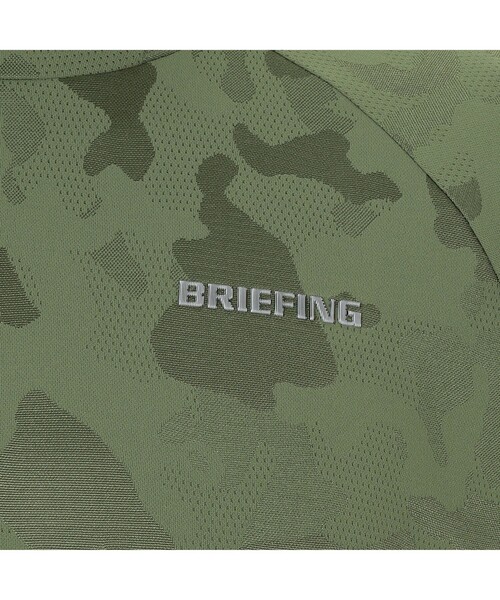 BRIEFING（ブリーフィング）の「【BRIEFING GOLF／ブリーフィングゴルフ】 MEN’S CAMO JQ HIGHNECK RF（Tシャツ/カットソー・メンズ・ホワイト/ブラック/オリーブ・L/M/S/XL）」の14枚目の写真
