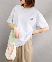 [The Endless Summer/エンドレスサマー] 別注 ワンポイントBUHI刺繍ロゴ ショートスリーブTシャツ