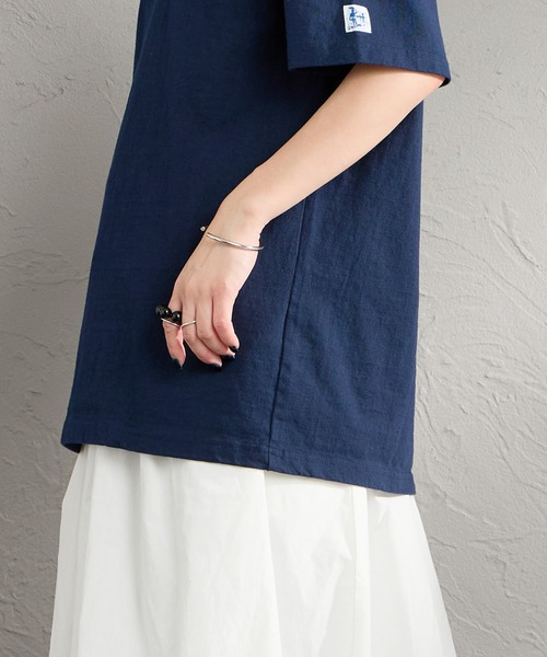 The Endless Summer（エンドレスサマー）の「[The Endless Summer/エンドレスサマー] 別注 ワンポイントBUHI刺繍ロゴ ショートスリーブTシャツ（Tシャツ/カットソー・レディース・ホワイト/グレー/ネイビー・M/L/XL）」の16枚目の写真