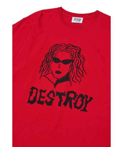 THE SCOT WRECK(ザ スコットレック)の「DESTROY GIRL(Tシャツ/カットソー・メンズ・レッド・SMALL/MEDIUM/LARGE/X-LARGE)」の2枚目の写真