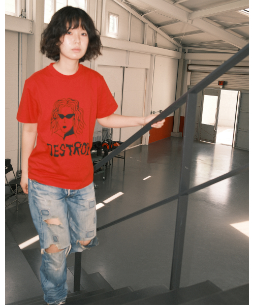 THE SCOT WRECK(ザ スコットレック)の「DESTROY GIRL(Tシャツ/カットソー・メンズ・レッド・SMALL/MEDIUM/LARGE/X-LARGE)」の7枚目の写真