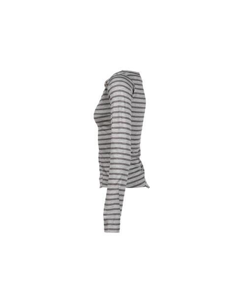 VACANT Archive(ベイカントアーカイブ)の「MAHO OFF-SHOULDER STRIPE LONG SLEEVE(Tシャツ/カットソー・レディース・グレー・MEDIUM/SMALL)」の3枚目の写真