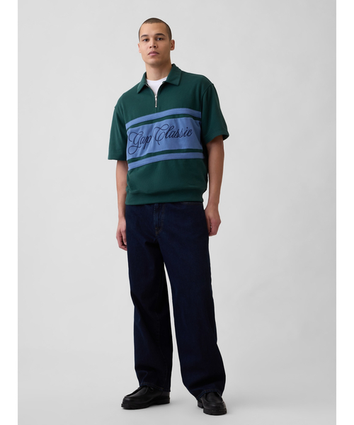 GAP(ギャップ)の「ヴィンテージソフト フレンチテリー Gapクラシックロゴ 1/4ジップアップ プルオーバー(スウェット・メンズ・ネイビー/ピンク/オフホワイト/グリーン・L/M/S/XS/XL)」の11枚目の写真