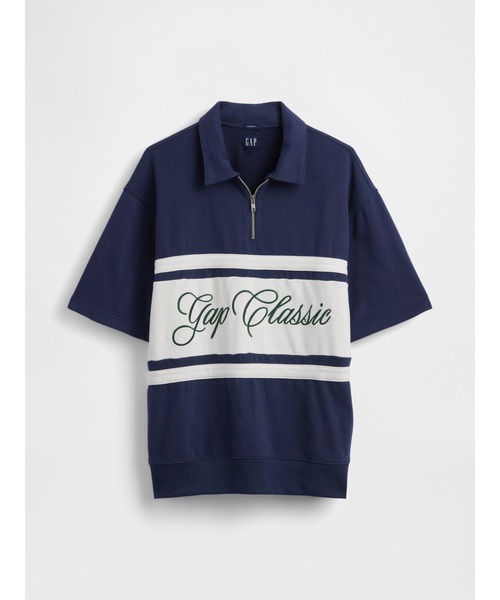 GAP(ギャップ)の「ヴィンテージソフト フレンチテリー Gapクラシックロゴ 1/4ジップアップ プルオーバー(スウェット・メンズ・ネイビー/ピンク/オフホワイト/グリーン・L/M/S/XS/XL)」の6枚目の写真