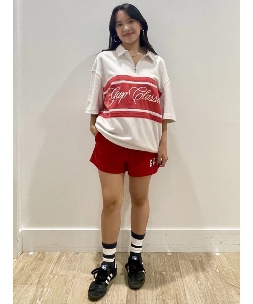 GAP(ギャップ)の「ヴィンテージソフト フレンチテリー Gapクラシックロゴ 1/4ジップアップ プルオーバー(スウェット・メンズ・ネイビー/ピンク/オフホワイト/グリーン・L/M/S/XS/XL)」の13枚目の写真
