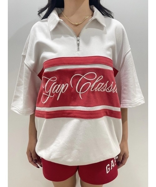 GAP(ギャップ)の「ヴィンテージソフト フレンチテリー Gapクラシックロゴ 1/4ジップアップ プルオーバー(スウェット・メンズ・ネイビー/ピンク/オフホワイト/グリーン・L/M/S/XS/XL)」の14枚目の写真