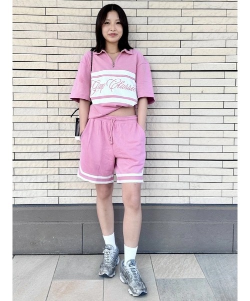 GAP(ギャップ)の「ヴィンテージソフト フレンチテリー Gapクラシックロゴ 1/4ジップアップ プルオーバー(スウェット・メンズ・ネイビー/ピンク/オフホワイト/グリーン・L/M/S/XS/XL)」の8枚目の写真
