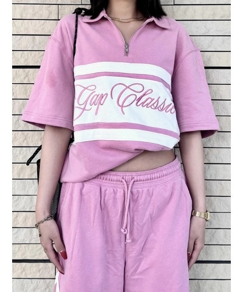 GAP(ギャップ)の「ヴィンテージソフト フレンチテリー Gapクラシックロゴ 1/4ジップアップ プルオーバー(スウェット・メンズ・ネイビー/ピンク/オフホワイト/グリーン・L/M/S/XS/XL)」の9枚目の写真