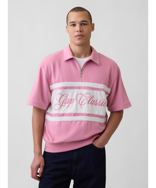 GAP(ギャップ)の「ヴィンテージソフト フレンチテリー Gapクラシックロゴ 1/4ジップアップ プルオーバー(スウェット・メンズ・ネイビー/ピンク/オフホワイト/グリーン・L/M/S/XS/XL)」の20枚目の写真