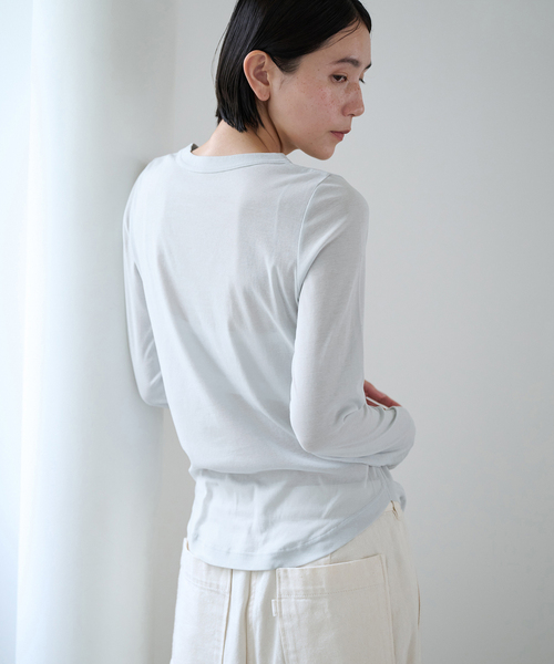 EMILY WEEK(エミリーウィーク)の「コットンソフトフライスプルオーバー(Tシャツ/カットソー・レディース・ブラウン/チャコールグレー/アイボリー・FREE)」の12枚目の写真