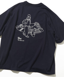 tombonia/トムボニア バックプリント クルーネック ポケットTシャツ/スケートボーイ