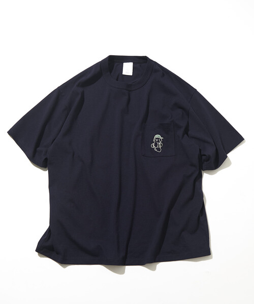 FREAK'S STORE(フリークスストア)の「tombonia/トムボニア バックプリント クルーネック ポケットTシャツ/スケートボーイ(Tシャツ/カットソー・メンズ・ネイビー/ライトグレー/ホワイト/チャコールグレー・SMALL/LARGE/MEDIUM)」の17枚目の写真