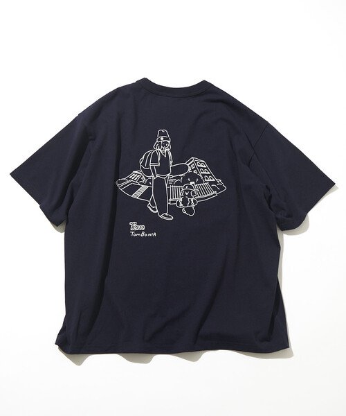 FREAK'S STORE(フリークスストア)の「tombonia/トムボニア バックプリント クルーネック ポケットTシャツ/スケートボーイ(Tシャツ/カットソー・メンズ・ネイビー/ライトグレー/ホワイト/チャコールグレー・SMALL/LARGE/MEDIUM)」の21枚目の写真