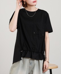 異素材切り替え」に該当するTシャツ/カットソー（半袖）ファッション