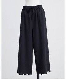 HEAVENLY（ヘブンリー）の「【 HEAVENLY / ヘブンリー 】 Cotton Hem Embroidery Wide Pants  2624081　DLI（その他パンツ）」