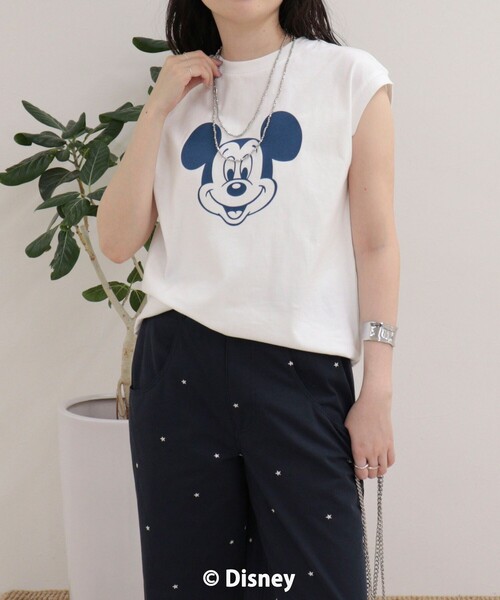 fredy emue(フレディエミュ)の「【GOOD ROCK SPEED/グッドロックスピード】MICKEYノースリーブTシャツ(Tシャツ/カットソー・レディース・チャコールグレー/オフホワイト/イエロー・38)」の11枚目の写真