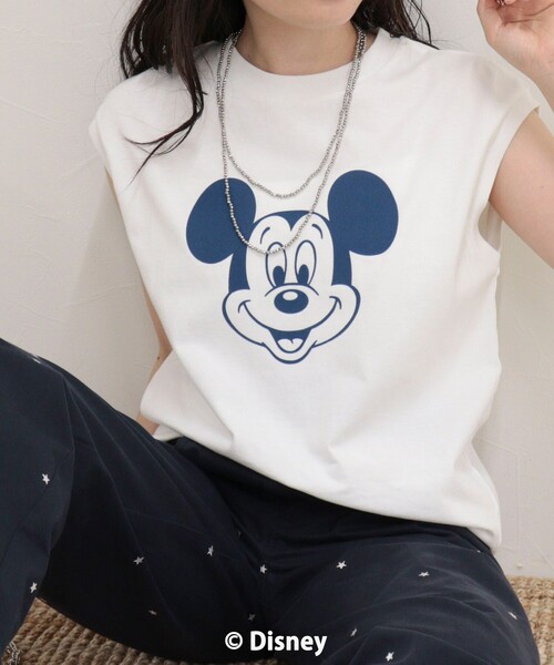 fredy emue(フレディエミュ)の「【GOOD ROCK SPEED/グッドロックスピード】MICKEYノースリーブTシャツ(Tシャツ/カットソー・レディース・チャコールグレー/オフホワイト/イエロー・38)」の13枚目の写真