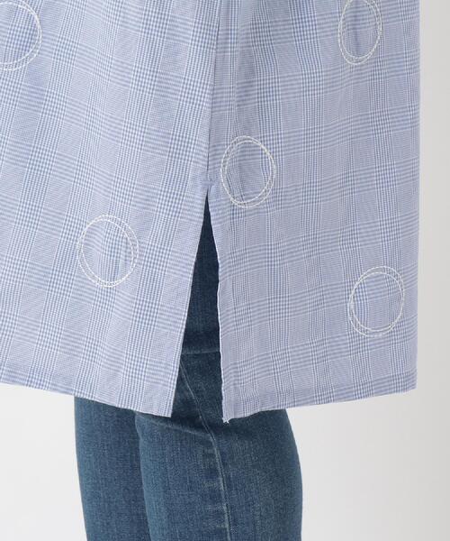 one'sterrace(ワンズテラス)の「サークルドット刺繍 8分袖ワンピース(ワンピース・レディース・ブラック系8/ブルー系その他7/グリーン系その他6・02)」の10枚目の写真