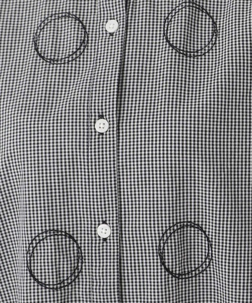 one'sterrace(ワンズテラス)の「サークルドット刺繍 8分袖ワンピース(ワンピース・レディース・ブラック系8/ブルー系その他7/グリーン系その他6・02)」の12枚目の写真