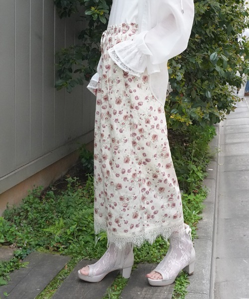 axes femme(アクシーズファム)の「接触冷感裾レースワイドパンツ(その他パンツ・レディース・キナリ/ブラック/グレー・FREE)」の5枚目の写真