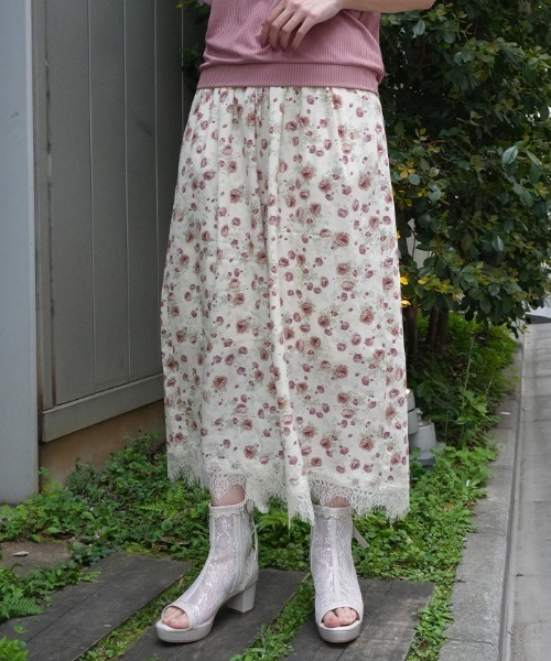 axes femme(アクシーズファム)の「接触冷感裾レースワイドパンツ(その他パンツ・レディース・キナリ/ブラック/グレー・FREE)」の7枚目の写真