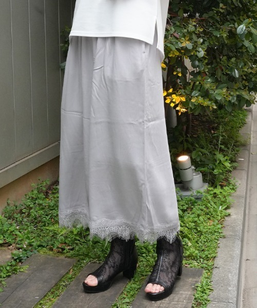 axes femme(アクシーズファム)の「接触冷感裾レースワイドパンツ(その他パンツ・レディース・キナリ/ブラック/グレー・FREE)」の10枚目の写真