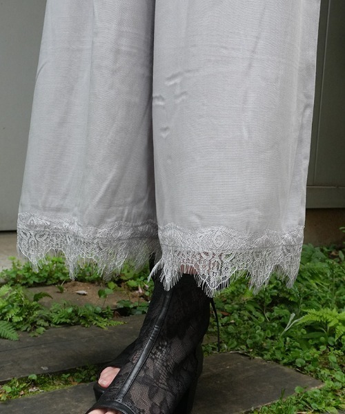 axes femme(アクシーズファム)の「接触冷感裾レースワイドパンツ(その他パンツ・レディース・キナリ/ブラック/グレー・FREE)」の12枚目の写真