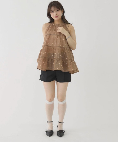 archives(アルシーヴ)の「金釦コンパクトショートパンツ(その他パンツ・レディース・ベージュ/ブラック・MEDIUM)」の13枚目の写真
