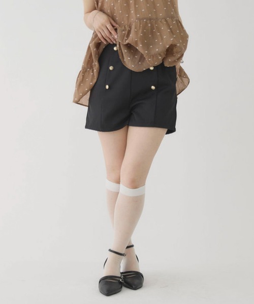 archives(アルシーヴ)の「金釦コンパクトショートパンツ(その他パンツ・レディース・ベージュ/ブラック・MEDIUM)」の19枚目の写真