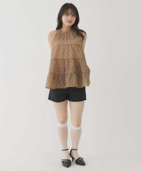 archives(アルシーヴ)の「金釦コンパクトショートパンツ(その他パンツ・レディース・ベージュ/ブラック・MEDIUM)」の12枚目の写真