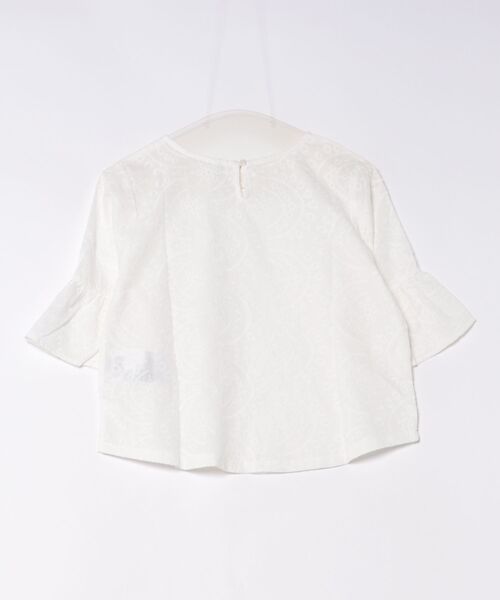 coca(coca)(コカ)の「コットンレースフレアスリーブトップス(Tシャツ/カットソー・レディース・ホワイト/ライトグリーン・L/M/S)」の22枚目の写真