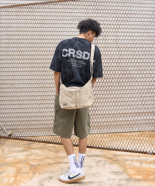 CREAM SODA LAB(クリームソーダラボ)の「フロントツーポケットメッセンジャーバッグベージュ(メッセンジャーバッグ・レディース・その他・FREE)」の4枚目の写真