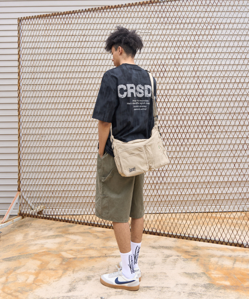 CREAM SODA LAB(クリームソーダラボ)の「フロントツーポケットメッセンジャーバッグベージュ(メッセンジャーバッグ・レディース・その他・FREE)」の5枚目の写真