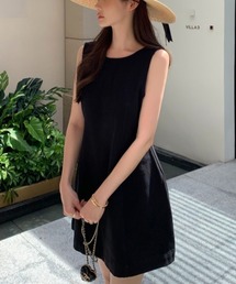 ノースリーブミニワンピース
