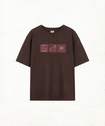 DANDEL（ダンデル）の「DD horse gallery tee (BROWN)（Tシャツ/カットソー）」