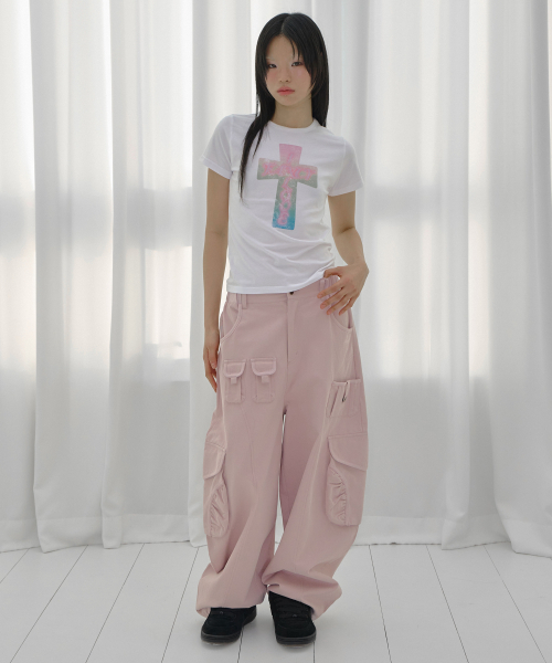 FANCY CLUB(ファンシークラブ)の「プロス グロッシー T (ホワイト) F26QB059(Tシャツ/カットソー・レディース・その他・ONE)」の3枚目の写真