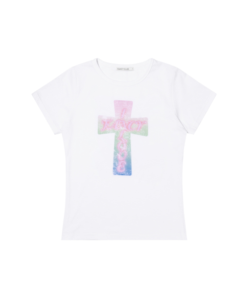 FANCY CLUB(ファンシークラブ)の「プロス グロッシー T (ホワイト) F26QB059(Tシャツ/カットソー・レディース・その他・ONE)」の4枚目の写真