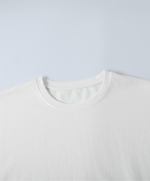 AMELY（エミリー）の「裾レースデザインTシャツ（Tシャツ/カットソー・レディース・ホワイト/ブラック・フリー）」の5枚目の写真