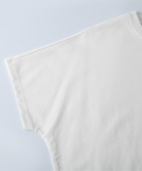 AMELY（エミリー）の「裾レースデザインTシャツ（Tシャツ/カットソー・レディース・ホワイト/ブラック・フリー）」の6枚目の写真