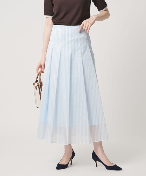 UNITED ARROWS(ユナイテッドアローズ)の「LINEAESSE シアー スカート ‐ウォッシャブル‐(スカート・レディース・ライトピンク/その他7/その他9・36/38)」の2枚目の写真