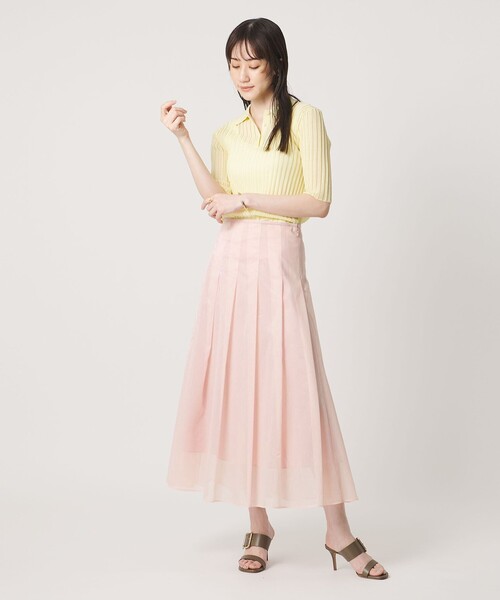 UNITED ARROWS(ユナイテッドアローズ)の「LINEAESSE シアー スカート ‐ウォッシャブル‐(スカート・レディース・ライトピンク/その他7/その他9・36/38)」の7枚目の写真