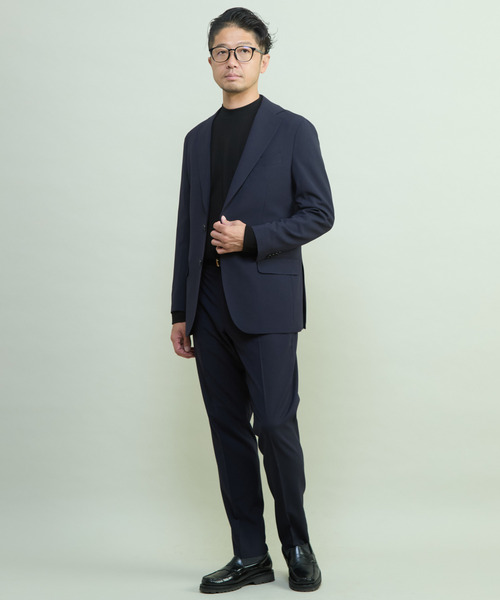 MEN'S MELROSE(メンズメルローズ)の「リノテックセットアップスーツ | ウォッシャブル / 防シワ(セットアップ・メンズ・ブラウン/ネイビー・3/4/5/2)」の1枚目の写真